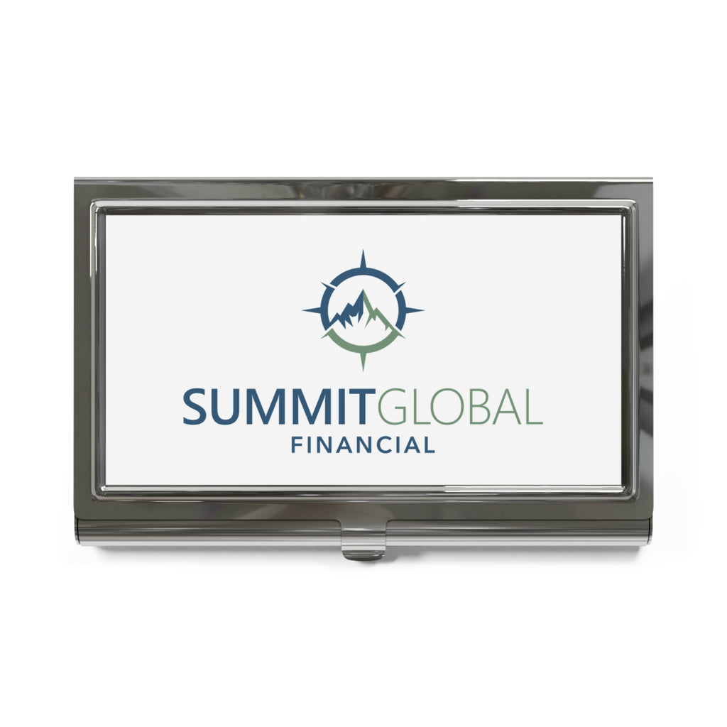 Summit Global Financial Metal Business Card Holder