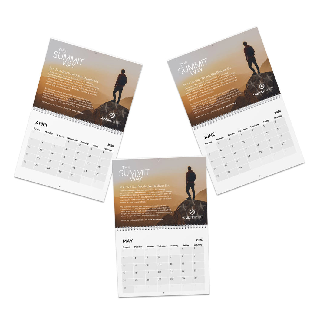 2026 Summit Way Wall Calendar – Inspirational Scenic Monthly Planner