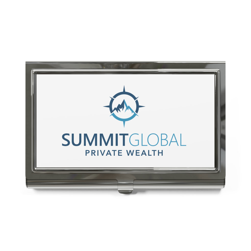 Summit Global Private Wealth Metal Business Card Holder
