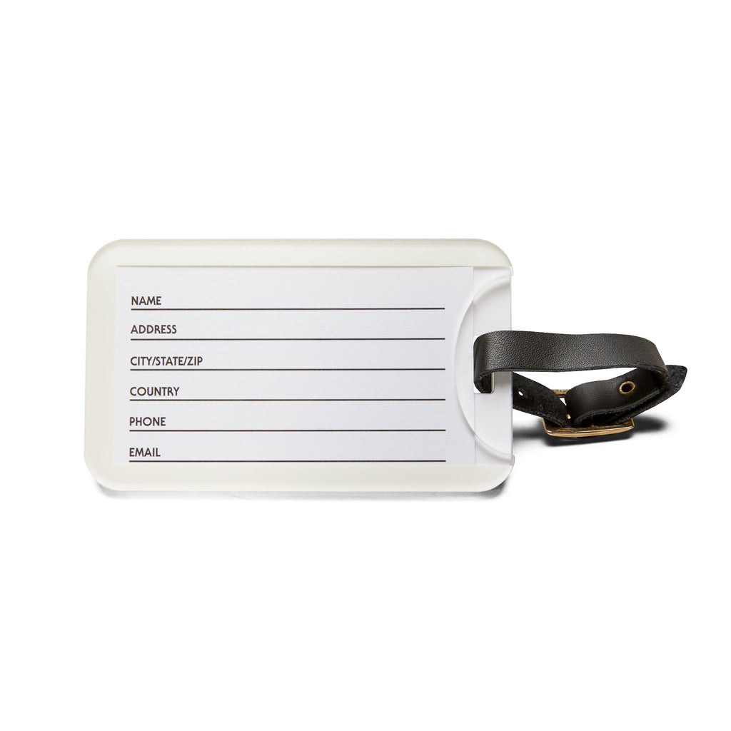 Summit Global Branded Luggage Tag – “The Summit Way” Leather Strap Travel ID