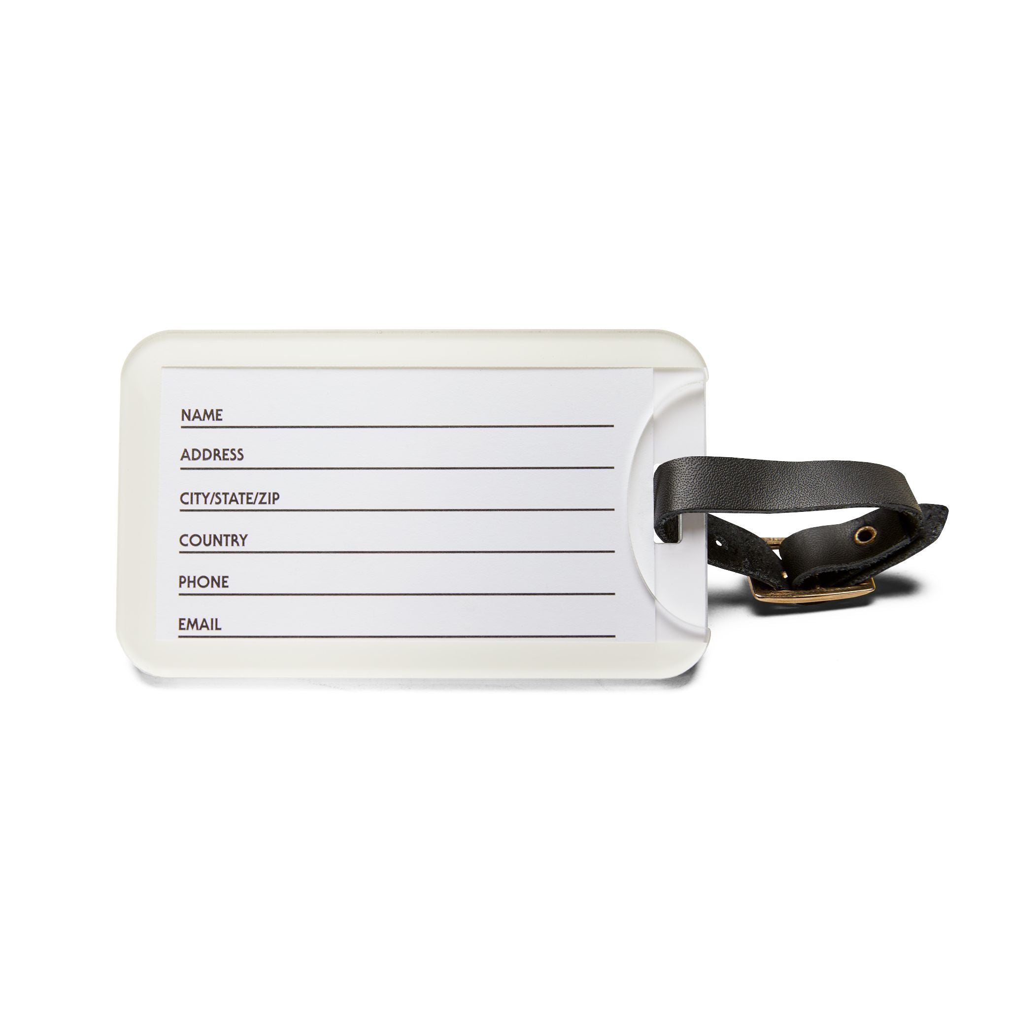 Summit Global Branded Luggage Tag – “The Summit Way” Leather Strap Travel ID