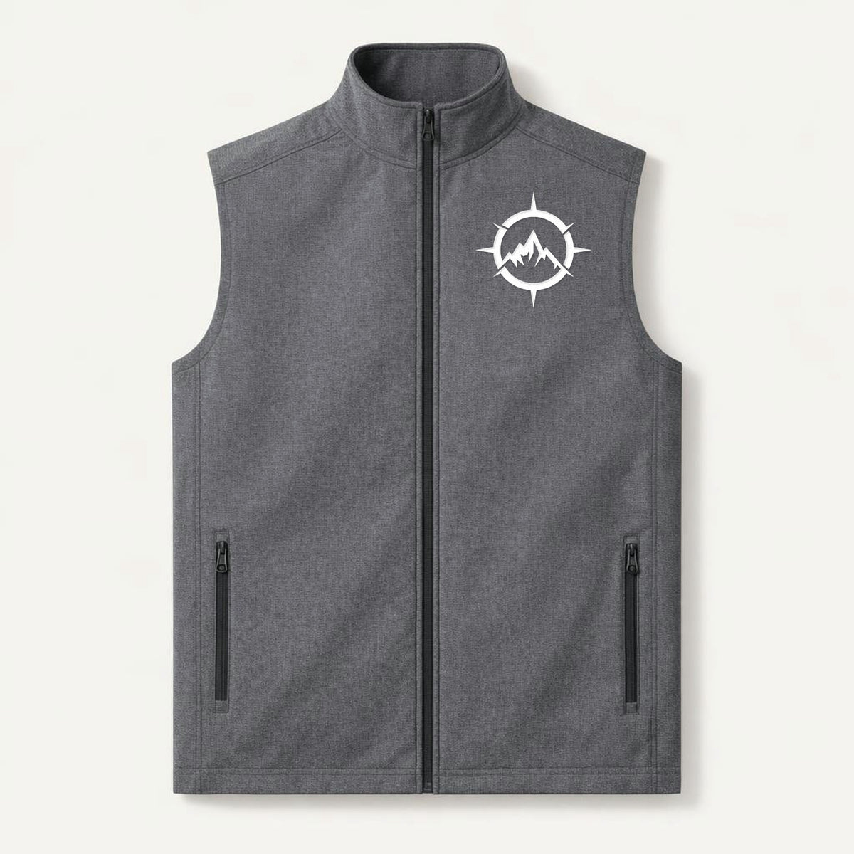 Soft Shell Vest - Black Charcoal Heather