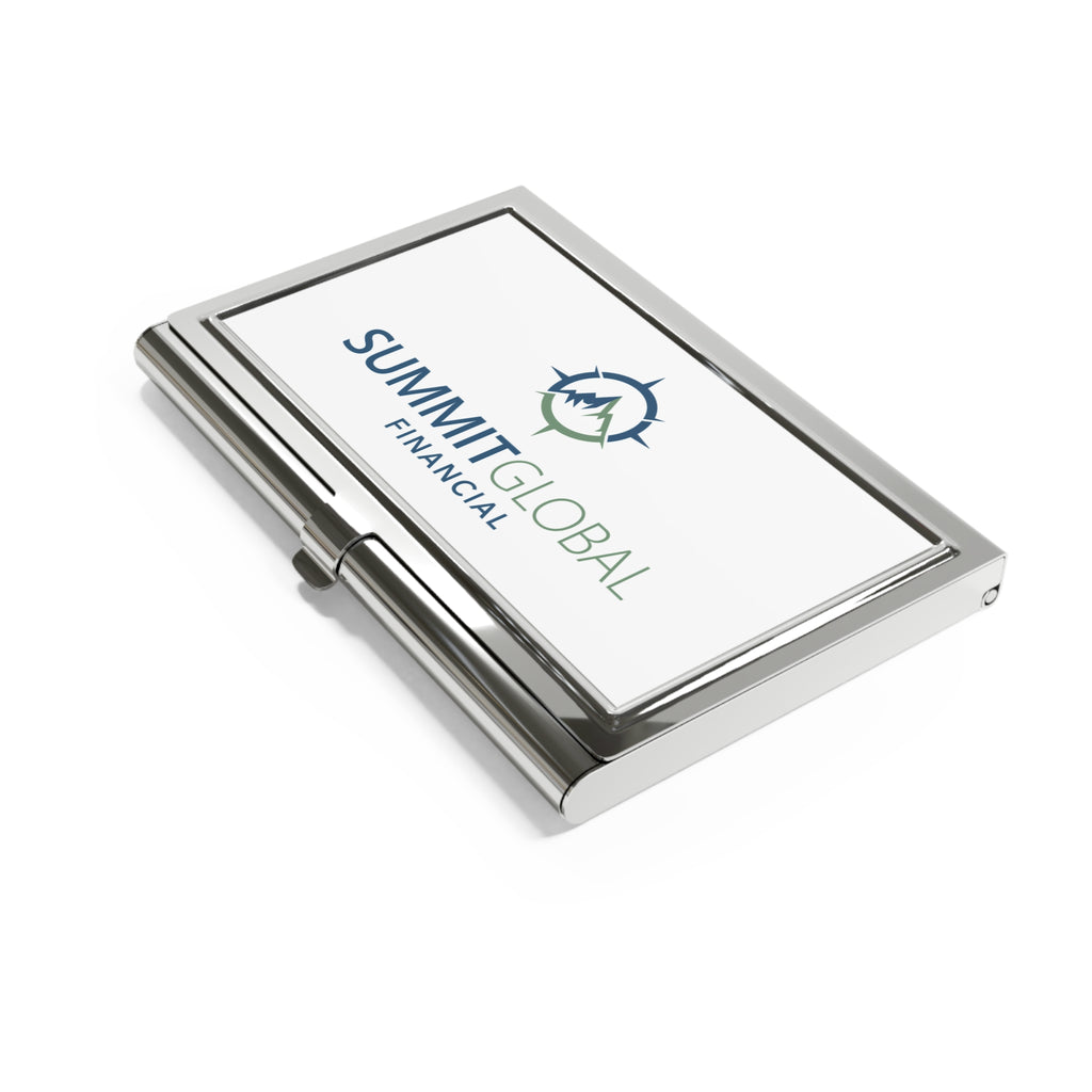 Summit Global Financial Metal Business Card Holder