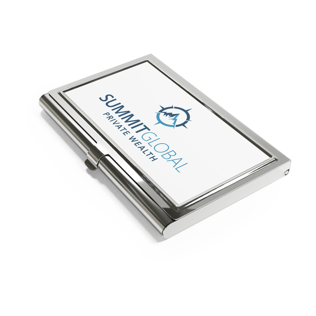 Summit Global Private Wealth Metal Business Card Holder