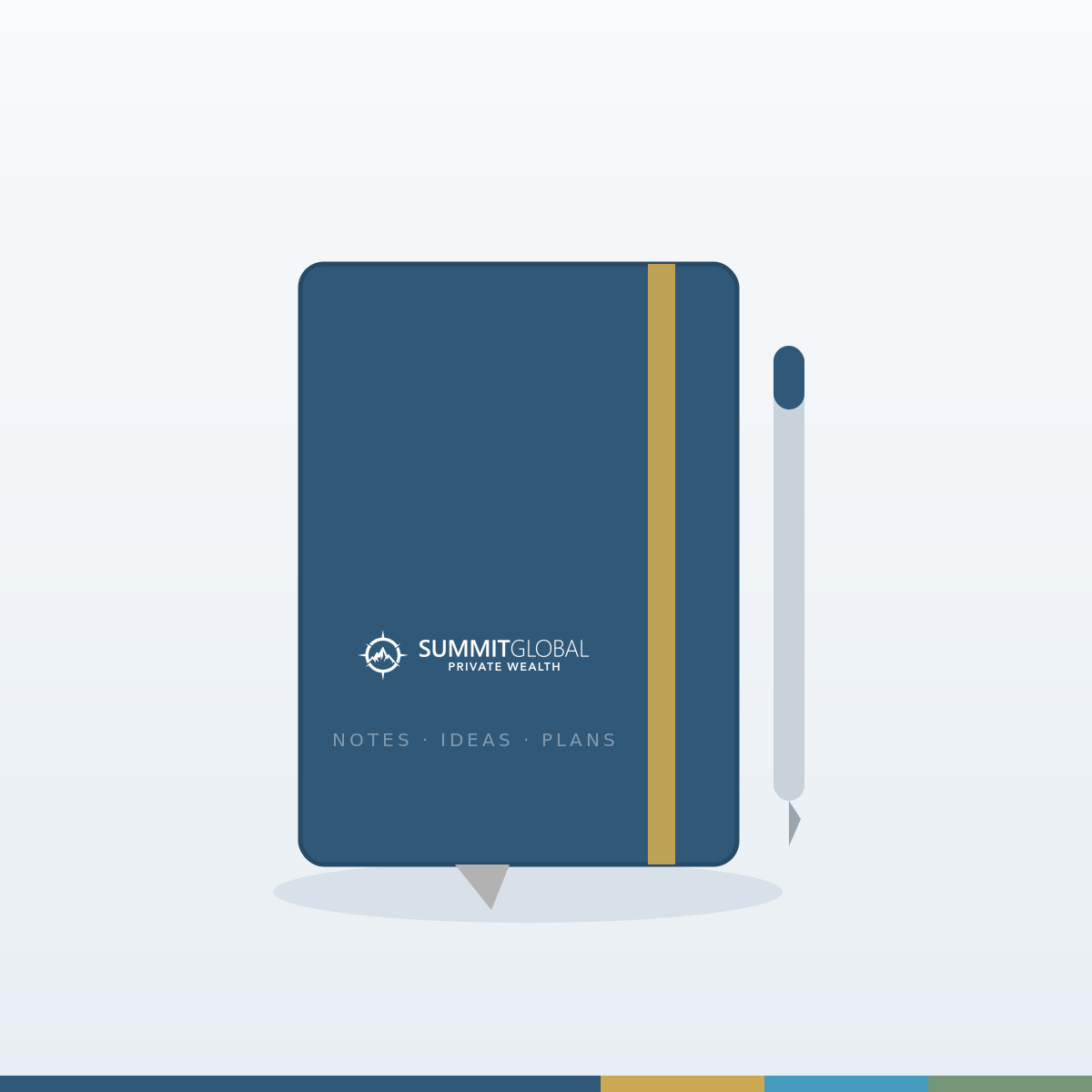 Summit Global Private Wealth Afton notebook and pen set