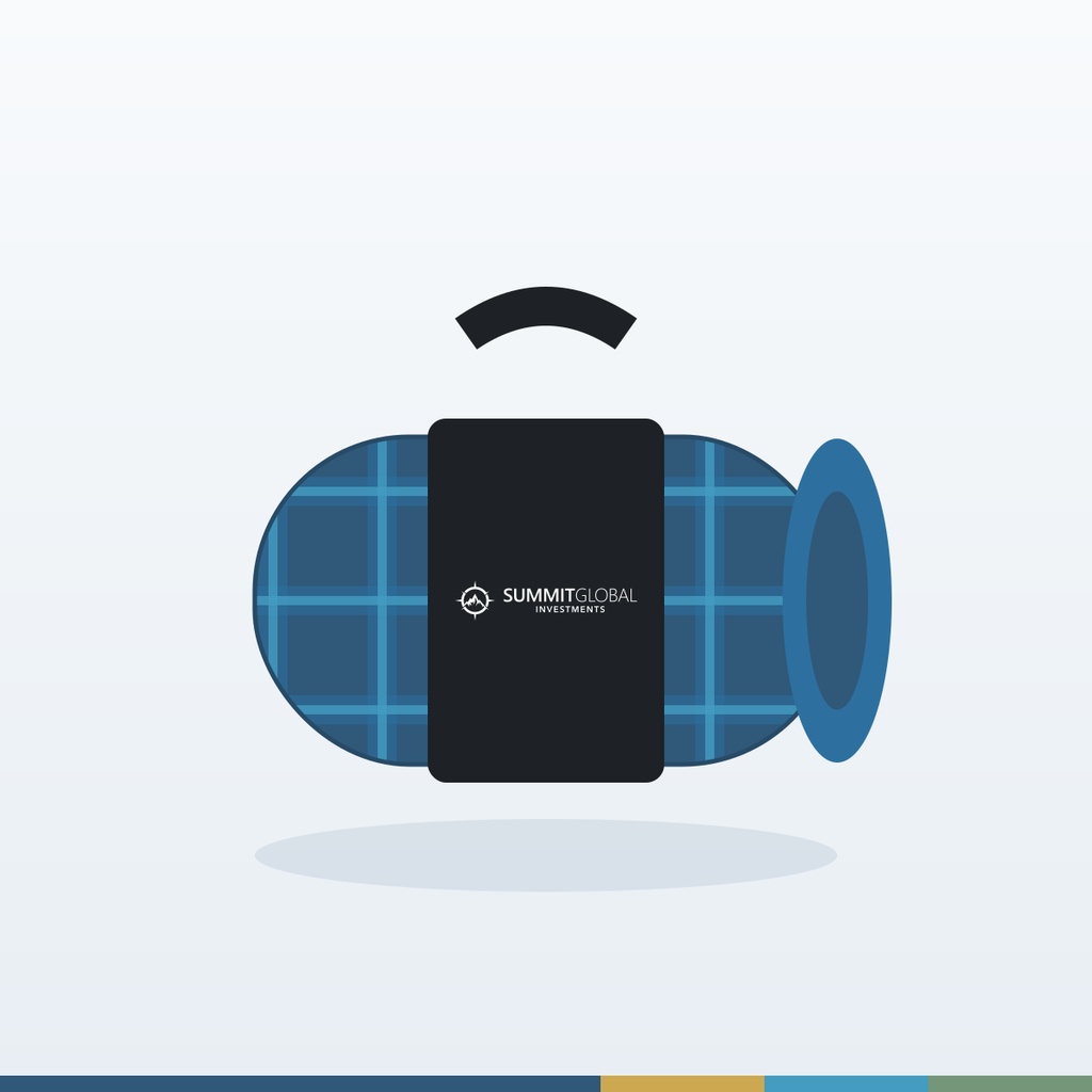 Summit Global Investments roll-up picnic blanket