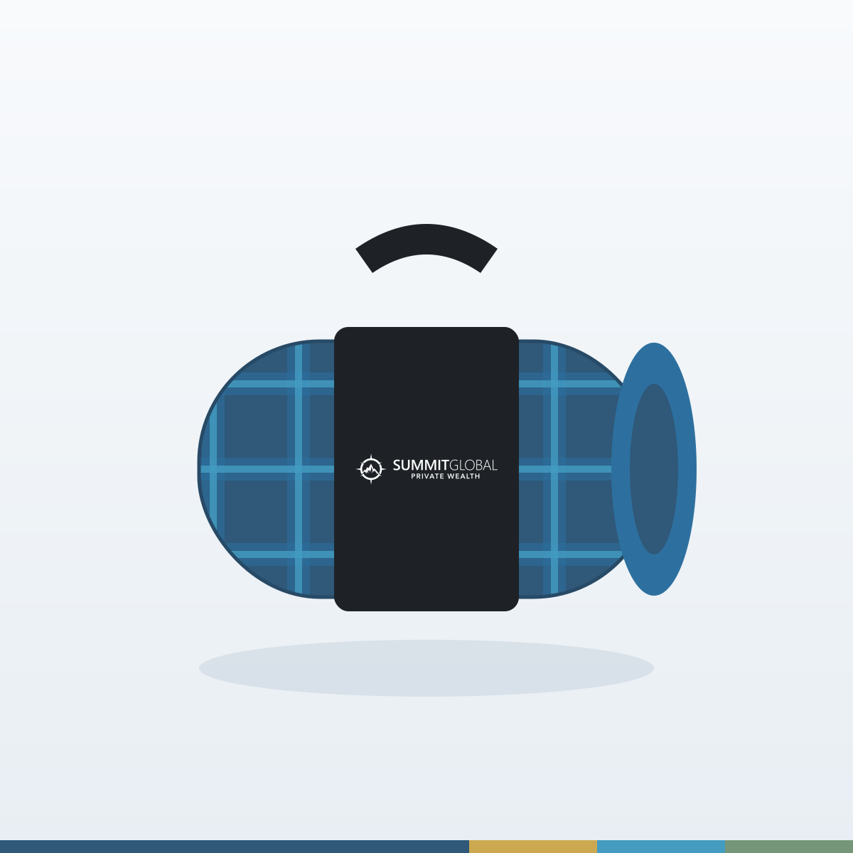 Summit Global Private Wealth roll-up picnic blanket