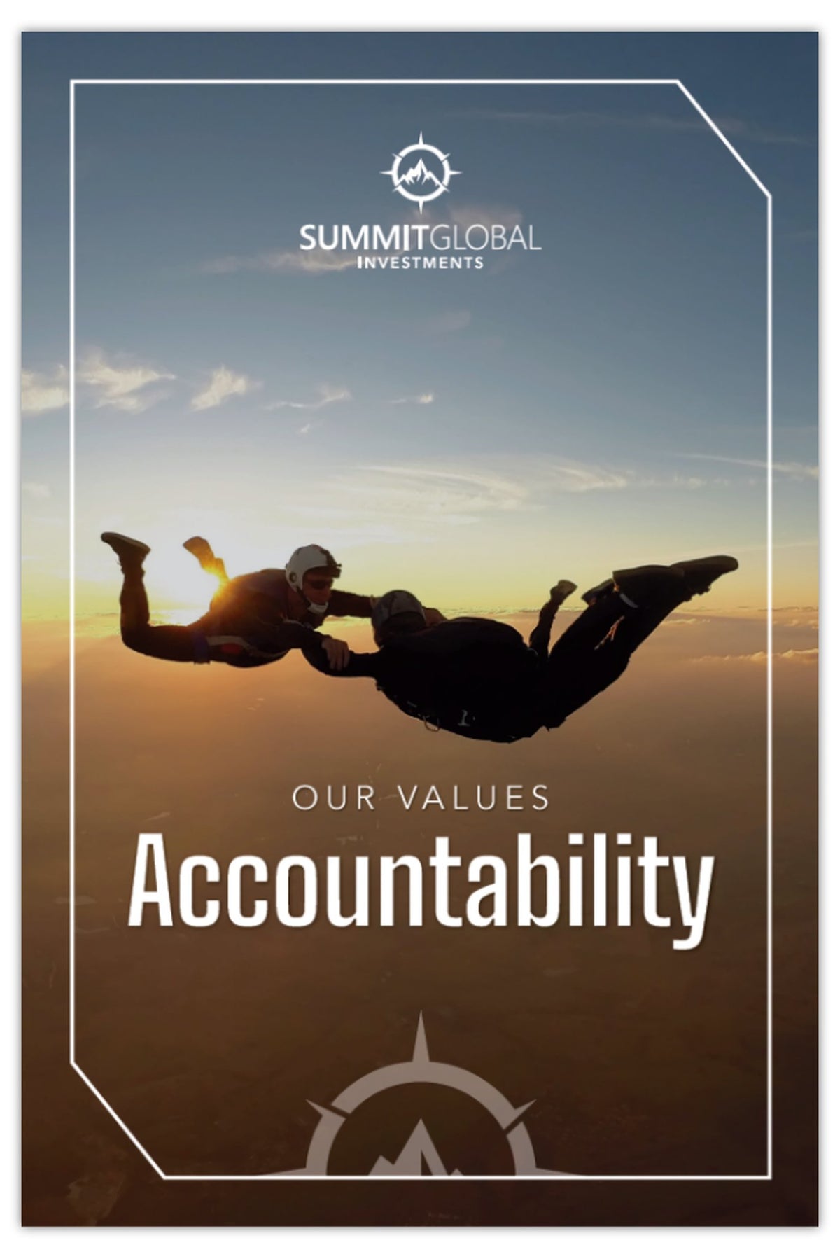 Values Poster – Accountability (Skydivers)