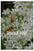 Motto Poster – Share & Build (Bees)