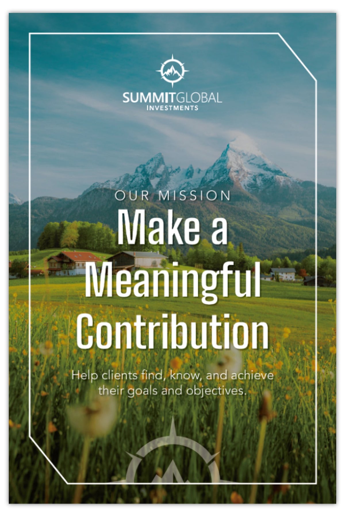 Mission Poster – Make a Meaningful Contribution (Meadow)