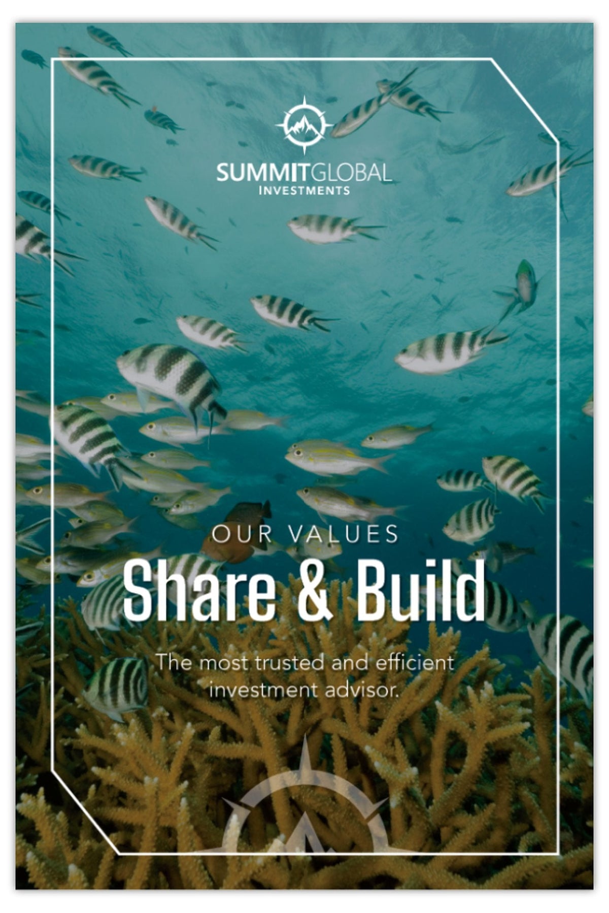 Motto Poster – Share & Build (Reef)